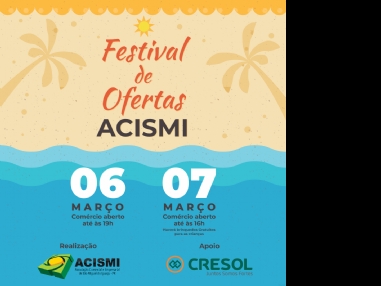 Acismi prepara Festival de Ofertas com descontos de at 70%