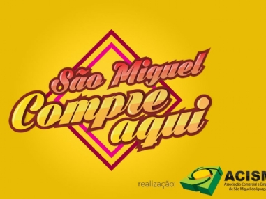 Campanha So Miguel Compre Aqui da Acismi ir sortear 100 mil reais em vale compras