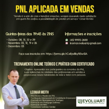 Curso PNL aplicada em vendas
